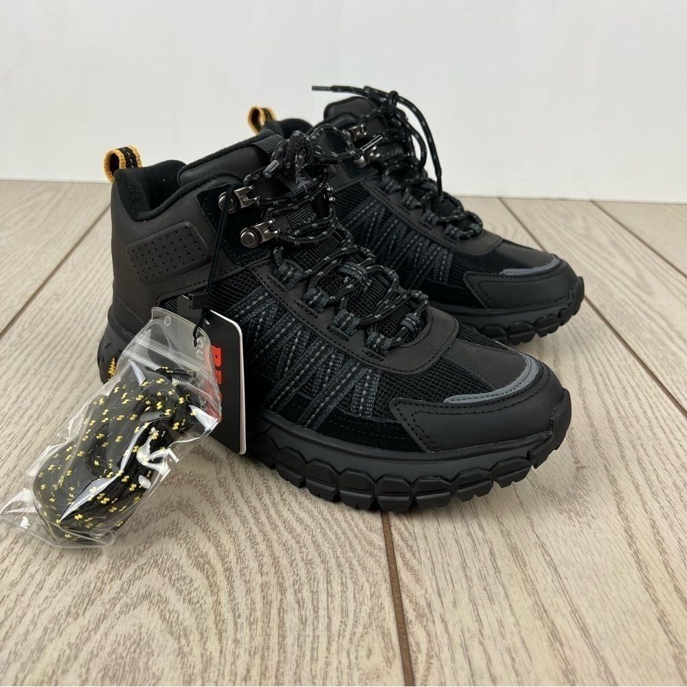 Bass Outdoor Women's Peak Hiker Mid Lace-up Boots US6.5M Black Leather $99
